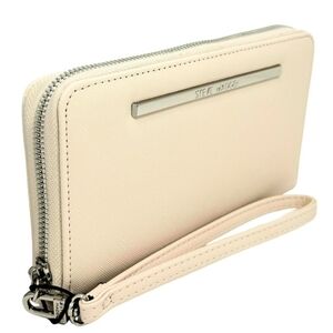 BNWT- STEVE MADDEN "Bzippy" Zip Around Wallet, Clutch, Wristlet Combo In Tapioca